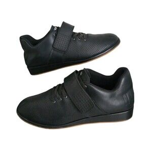 Nobull Lifter Shoes Mens Size 16 Black Leather Weightlifting Sneakers